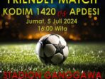 Laga Friendly Match Kodim 1420/Sidrap vs Apdesi Sidrap Akan Digelar di Stadion Ganggawa Pangkajene