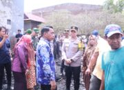 Kapolres, Dandim, dan Bupati Terpilih Sidrap Kunjungi Lokasi Kebakaran di Rijang Pittu